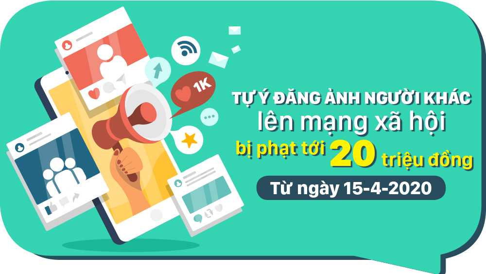 Từ 15-4-2020, tự ý đăng ảnh người khác lên mạng xã hội bị phạt tới 20 triệu đồng