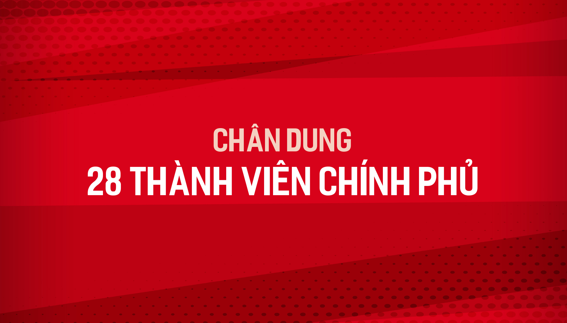 Chân dung 28 thành viên Chính phủ