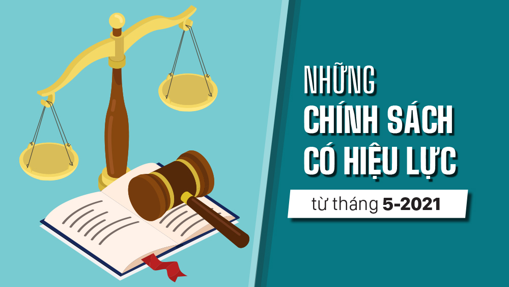 Những chính sách có hiệu lực từ tháng 5-2021