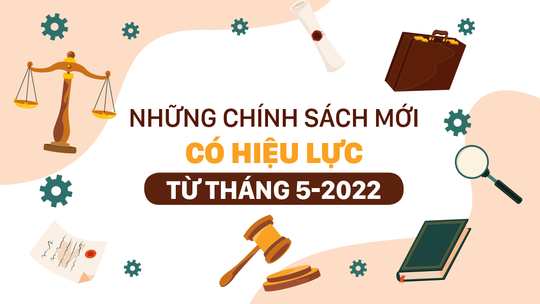 Những chính sách mới, có hiệu lực từ tháng 5-2022