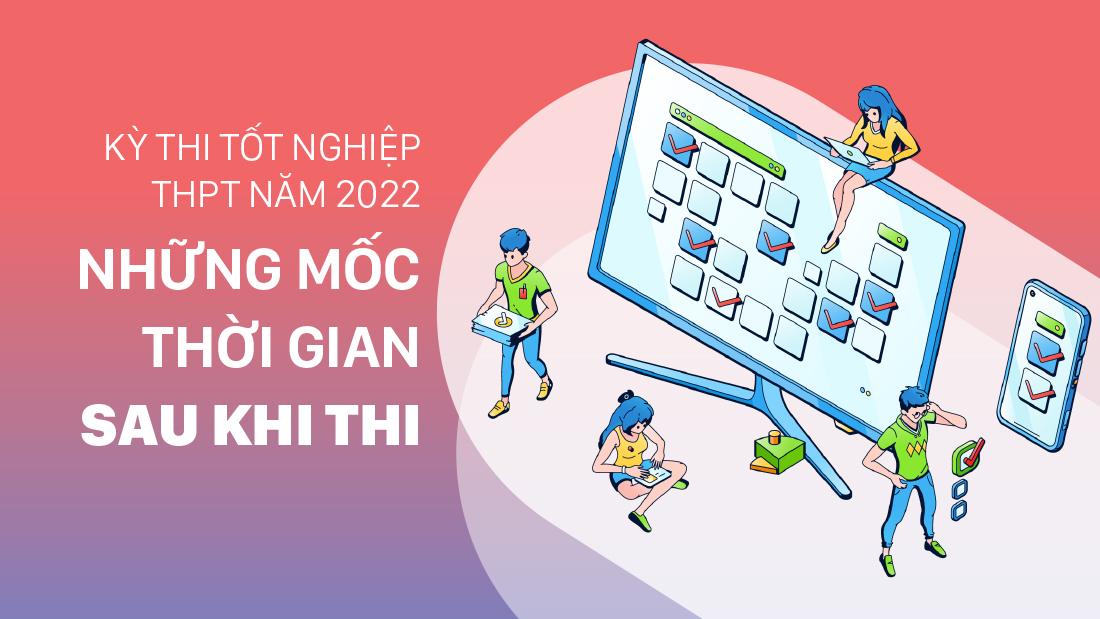 Những mốc thời gian thí sinh cần lưu ý sau kỳ thi tốt nghiệp THPT năm 2022