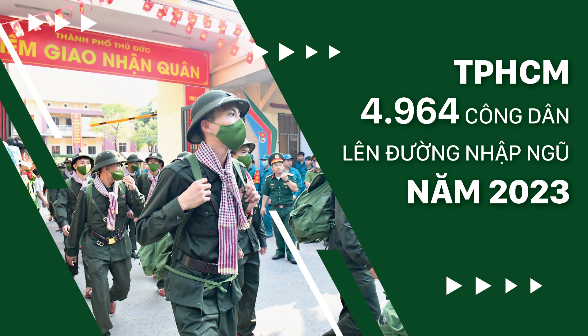 TPHCM có 4.964 công dân lên đường nhập ngũ năm 2023