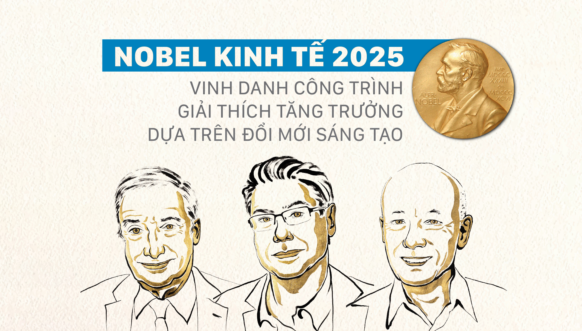 Nobel Kinh tế 2025 vinh danh công trình giải thích tăng trưởng kinh tế dựa trên đổi mới sáng tạo