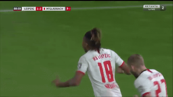 Leipzig - M'gladbach 2-2: Plea, Hofmann mở bàn, Schick, Nkunku ngược dòng kịch tính