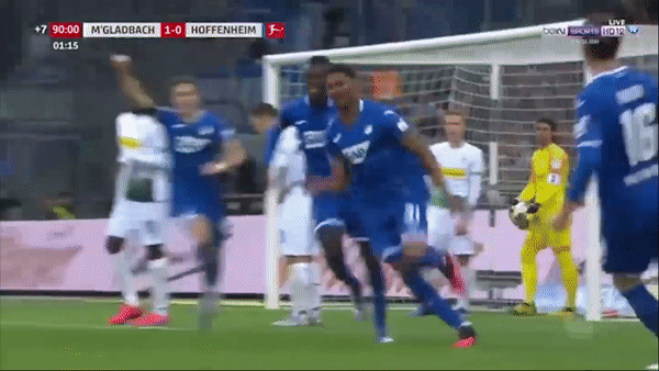 M'gladbach - Hoffenheim 1-1: Matthias Ginter khai màn, Lucas Ribeiro xuất thần gỡ hòa phút bù giờ