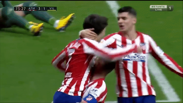 Atletico Madrid - Villarreal 3-1: Correa, Koke, Felix lần lượt tỏa sáng, HLV Simeone bám đuổi Real