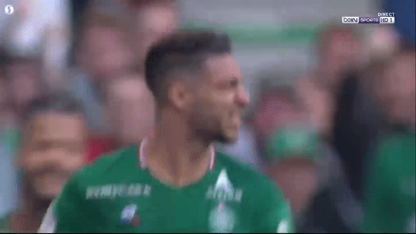 Saint Etienne - Reims 1-1: Denis Bouanga khai màn, Boulaye Dia kịp gỡ hòa phút 90'+4 