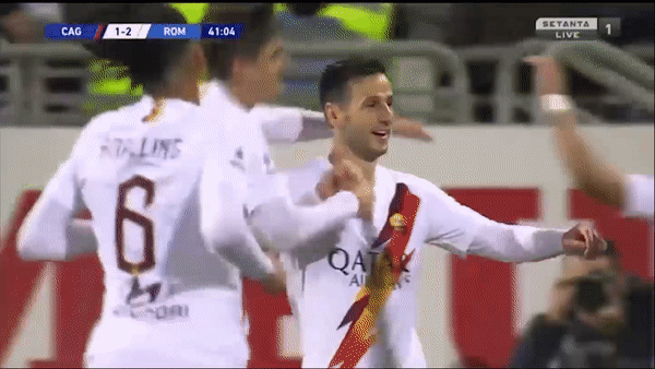 Cagliari - AS Roma 3-4: Kalinic lập cú đúp, Kluivert, Kolarov góp công giành 3 điểm