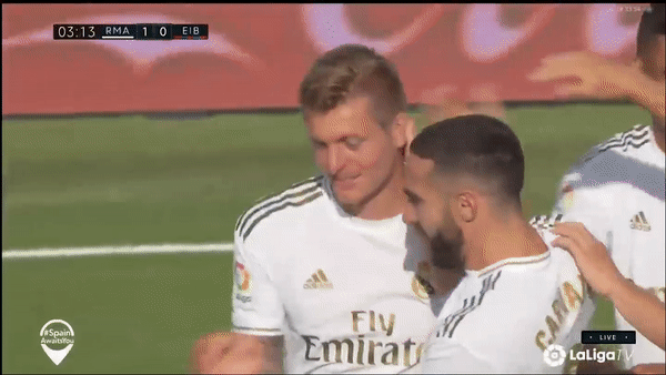 Real Madrid - Eibar 3-1:Kroos, Ramos, Marcelo lập công, HLV Zidane quyết bám đuổi Barca giành cúp La Liga