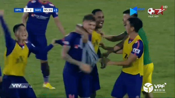 Hải Phòng - Sài Gòn 0-2: Paulo, Geovane lập công, HLV Vũ Tiến Thành nối dài chuỗi bất bại, tạm dẫn đầu V.League