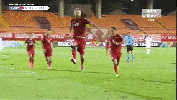 Armenia - Estonia 2-0: Karapetyan mở màn siêu phẩm, Mosquera ấn định chiến thắng