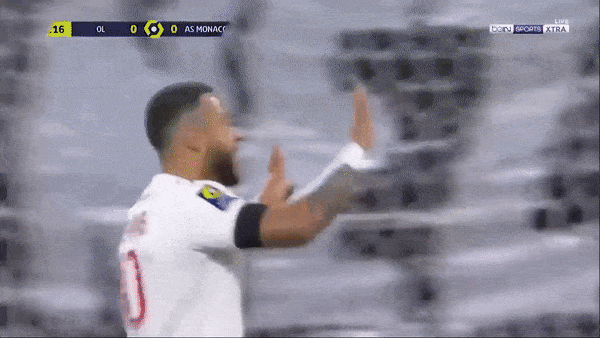 Lyon - Monaco 4-1: Memphis Depay khai bàn, Karl Toko Ekambi lập cú đúp, Houssem Aouar ghi bàn từ chấm penalty