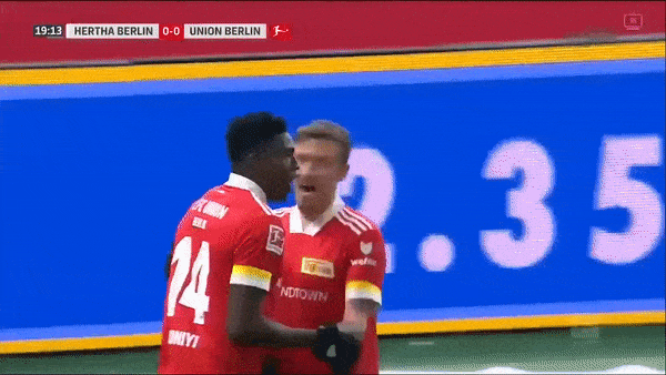 Hertha Berlin - Union Berlin 3-1:Taiwo Awoniyi mở bàn, Pekarik, Piatek ngược dòng giành 3 điểm