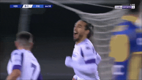 Hellas Verona - Fiorentina 1-2: Dusan Vlahovic mở bàn từ chấm penalty, Martin Caceres nhân đôi tỷ số, Eddie Salcedo chỉ rút ngắn cách biệt