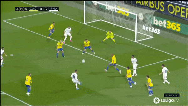 Cadiz - Real Madrid 0-3: Benzema xuất thần lập cú đúp trong 10 phút, Odrioziola góp công, HLV Zidane tạm soán ngôi đầu Atletico Madrid