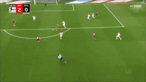 Leverkusen - M'gladbach 4-0: Yann Sommer phản lưới nhà, Patrik Schick, Moussa Diaby, Nadiem Amiri lần lượt khoe tài, vùi dập đối thủ