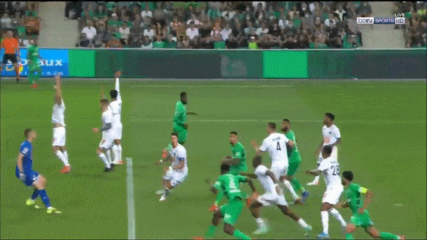 Saint Etienne - Lille 1-1: Burak Yılmaz mở bàn, Arnaud Nordin kiến tạo, Saidou Sow đánh đầu đẹp mắt chia điểm