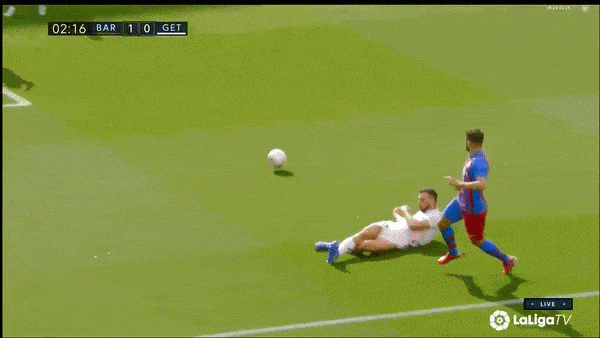 Barcelona vs Getafe 2-1: Không có Messi, Jordi Alba kiến tạo, Roberto mở bàn, Ramirez gỡ hòa, Memphis Depay chốt hạ chiến thắng cho Barca 