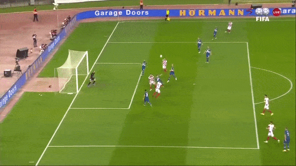 Croatia vs Slovenia 3-0: Pasalic kiến tạo, Livaja mở bàn, Perisic kiến tạo, Pasalic nhân đôi tỷ số, Vlasic chốt hạ chiến thắng, tạm dẫn đầu bảng H