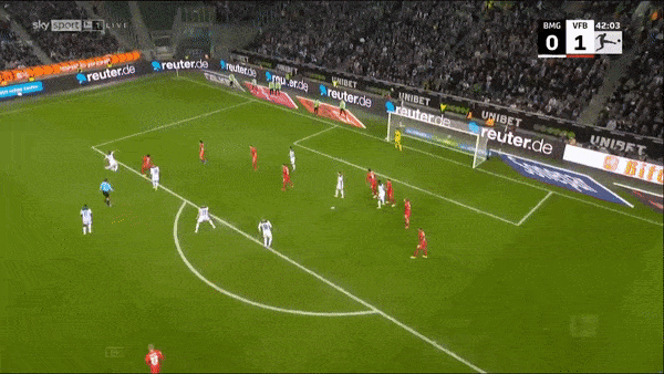 M'gladbach vs Stuttgart 1-1: Omar Marmoush kiến tạo, Konstantinos Mavropanos mở bàn, Jonas Hofmann xuất sắc sút xa gỡ hòa