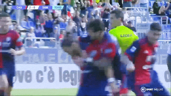 Cagliari vs Sampdoria 3-1: Joao Pedro ghi cú đúp, Martin Caceres góp công chiến thắng, Morten Thorsby chỉ rút ngắn tỷ số