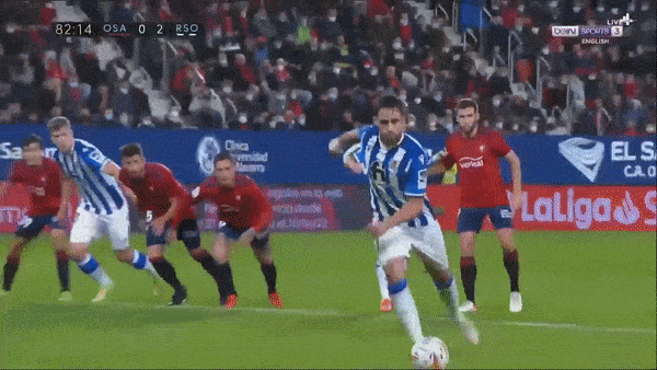 Osasuna vs Real Sociedad 0-2: Mikel Merino mở tỷ số, Adnan Januzaj chốt hạ chiến thắng trên chấm penalty, Sociedad vượt mặt Real dẫn đầu La Liga