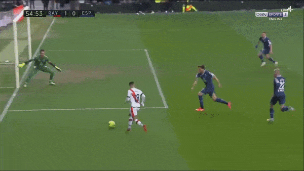 Rayo Vallecano vs Espanyol 1-0: Leandro Cabrera bất ngờ phản lưới nhà, Fran Merida nhận thẻ đỏ phút bù giờ 