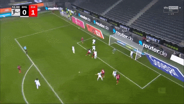 M'gladbach vs Leverkusen 1-2: Tâm điểm hiệp 2, Robert Andrich mở bàn, Patrik Schick nhân đôi cách biệt, Nico Elvedi nỗ lực rút ngắn tỷ số