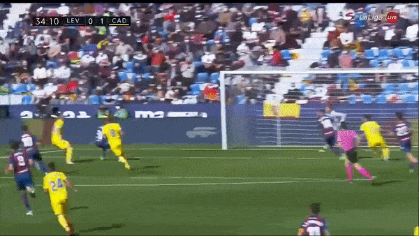 Levante vs Cadiz 0-2: Alvaro Negredo đánh đầu mở tỷ số, Salvi Sanchez ấn định chiến thắng dễ dàng