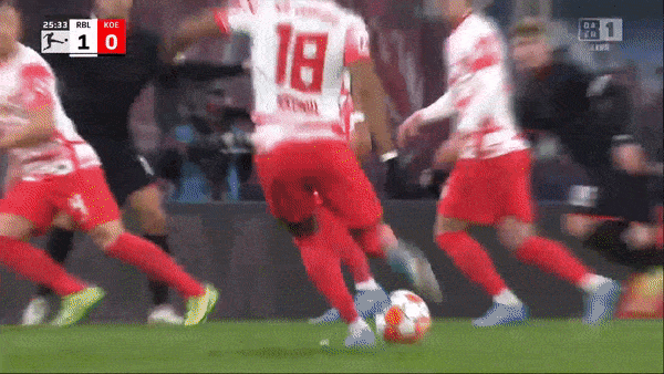 RB Leipzig vs Cologne 3-1: Christopher Nkunku vẽ siêu phẩm đá phạt, Dani Olmo, Angelino góp công chiến thắng, Tim Lemperle ghi bàn danh dự phút bù giờ