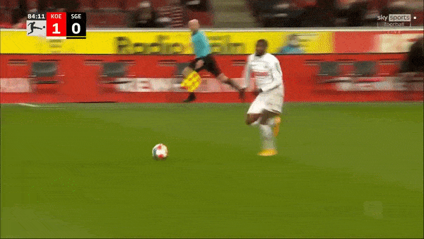 Cologne vs Eintracht Frankfurt 1-0: Ellyes Skhiri kiến tạo, Anthony Modeste đột phá chớp nhoáng hạ thủ thành Kevin Trapp