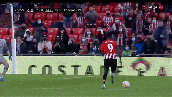 Athletic Bilbao vs Levante 3-1: Vụt sáng hiệp 2, Mikel Vesga mở bàn, Inaki Williams nhân đôi tỷ số, Oier Zarraga lập công trên chấm penalty, Jorge Frutos kịp ghi bàn danh dự