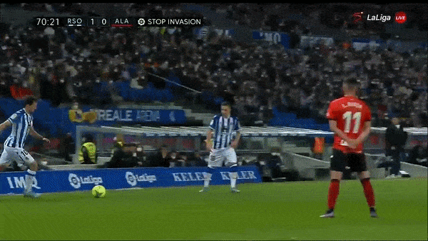 Real Sociedad vs Alaves 1-0: Mikel Oyarzabal đá phạt, Martin Zubimendi đánh đầu cận thành ghi bàn duy nhất giành gọn 3 điểm