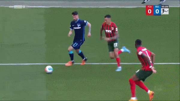 Augsburg vs Hertha Berlin 0-1: Marco Richter căng ngang đẹp mắt, Suat Serdar đánh gót điệu nghệ, bỏ túi 3 điểm