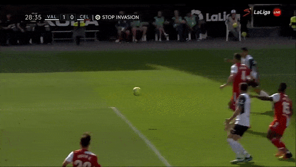 Valencia vs Celta Vigo 2-0: Marcos Andre kiến tạo, Maxi Gomez mở bàn, Nestor Araujo phản lưới nhà, Valencia giành gọn 3 điểm