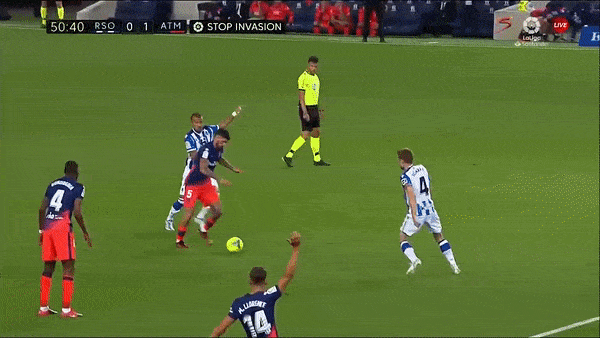 Real Sociedad vs Atletico Madrid 1-2: Rodrigo De Paul mở bàn, Angel Correa nhân đôi cách biệt, Jon Guridi ghi bàn danh dự phút bù giờ, HLV Simeone về thứ 3 La Liga