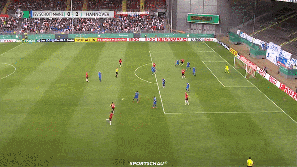 Schott Mainz vs Hannover 0-3: Dominik Ahlbach, Julius Haas 2 lần phản lưới nhà, Maximilian Beier chốt hạ chiến thắng dễ dàng