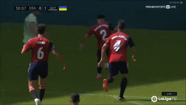 Osasuna vs Getafe 0-2: Juan Iglesias, Gaston Alvarez lần lượt khoe tài ghi bàn, Ezequiel Avila, Luis Milla phải nhận thẻ đỏ