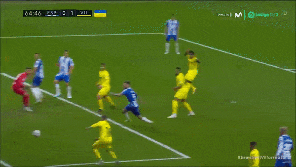 Espanyol vs Villarreal 0-1: Alberto Moreno khiến thủ thành Benjamin Lecomte bất ngờ phản lưới nhà, Villarreal may mắn ẵm gọn 3 điểm 