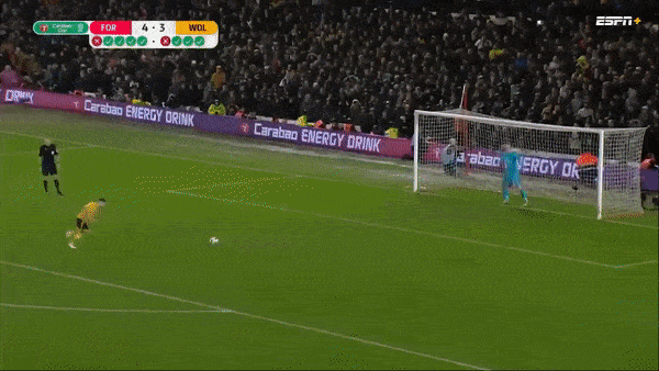 Nottingham Forest vs Wolverhampton 1-1 (pen 4-3): Willy Boly mở bàn, Raul Jimenez gỡ hòa, thủ thành Henderson hóa người hùng giành vé đi tiếp