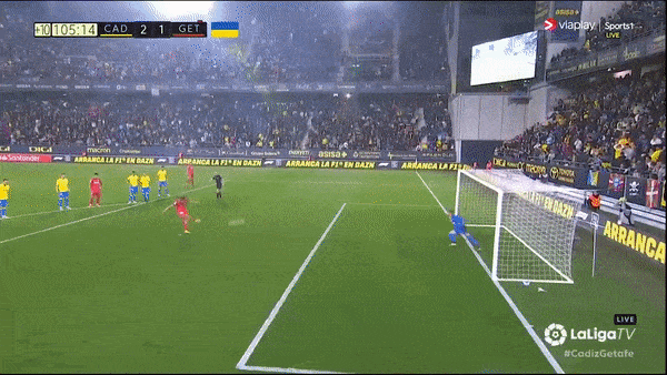Cadiz vs Getafe 2-2: Sobrino mở bàn, Ruben Alcaraz lập công, Unal ghi cú đúp từ chấm penalty, Duarte, Carcelen nhận thẻ đỏ