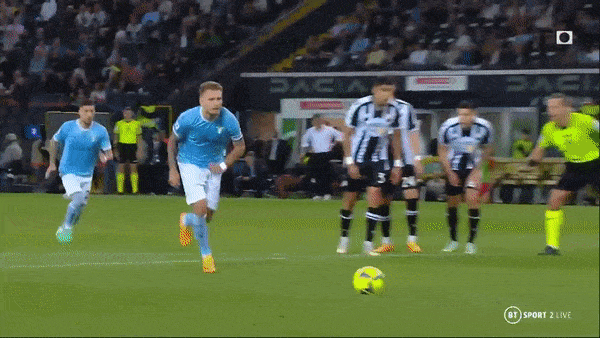 Udinese vs Lazio 0-1: Ciro Immobile ghi bàn duy nhất trên chấm penalty, Lazio bám sát nút ngôi nhì của Juventus