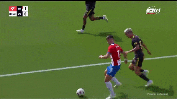 Girona vs Las Palmas 1-0: Yan Couto đánh đầu kiến tạo, Portu chớp ngay thời cơ ghi bàn duy nhất