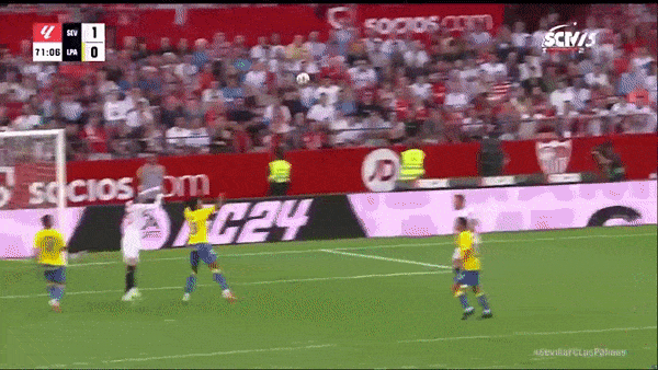 Sevilla vs Las Palmas 1-0: Dodi Lukebakio chớp thời cơ đá bồi, giành 3 điểm quý giá