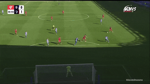 Alaves vs Osasuna 0-2: Jose Arnaiz ghi siêu phẩm sút xa, Antonio Blanco bị thẻ đỏ, Ante Budimir kịp tỏa sáng phút 90