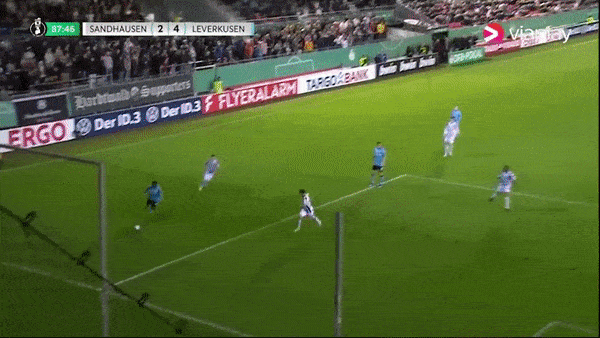 Sandhausen vs Leverkusen 2-5: Lần lượt Palacios, Jonathan Tah, Hlozek, Amine Adli vùi dập đối thủ 5 bàn thắng