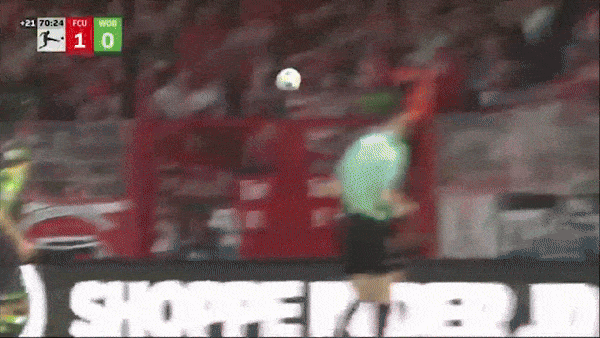 Union Berlin vs Wolfsburg 1-0: Kevin Volland căng ngang, Danilho Doekhi đánh đầu ghi bàn duy nhất, giành gọn 3 điểm, đào thoát "Khu đèn đỏ" 