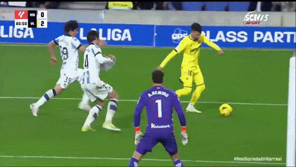 Sociedad vs Villarreal 1-3: Comesana xuất thần cú đúp, Mikel Merino lập công nhưng Sorloth ấn định chiến thắng phút bù giờ 