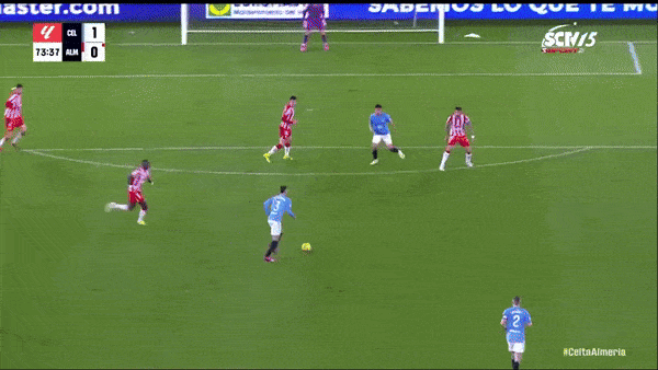 Celta Vigo vs Almeria 1-0: VAR ngăn Bamba mở bàn, Bruno Langa nhận thẻ đỏ, Sanchez kiến tạo, Mingueza sút tung lưới thủ thành Maximiano