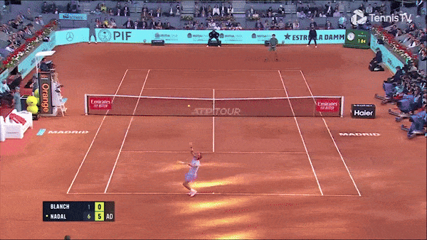 Rafael Nadal vs Darwin Blanch 6-1, 6-0: Nadal thắng dễ dàng Blanch sau 64 phút, khai màn Madrid Open nhẹ nhàng